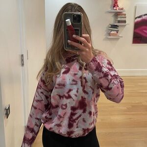 NSF pink tie-dye crewneck sweatshirt
